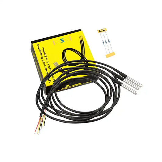 18B20 Waterproof Temperature Sensor Kit (3PCS)