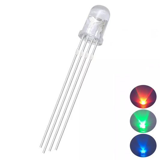 LED dioda RGB 5 mm prozorna 10 kosov